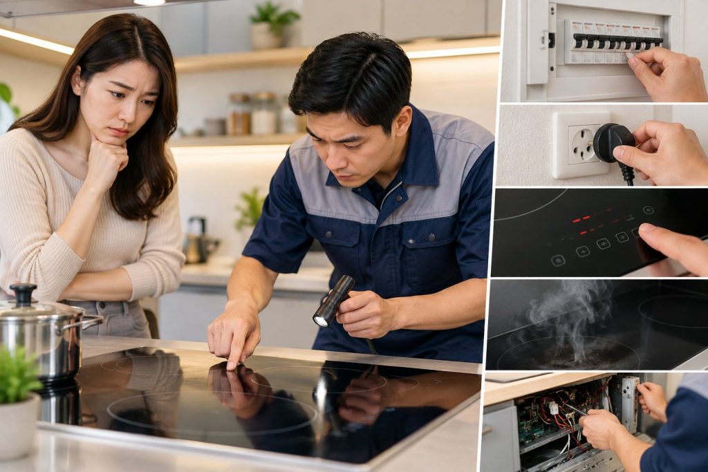Bếp từ lỗi sau khi mất điện: Kiểm tra an toàn 4 Bếp từ lỗi sau khi mất điện: Kiểm tra an toàn