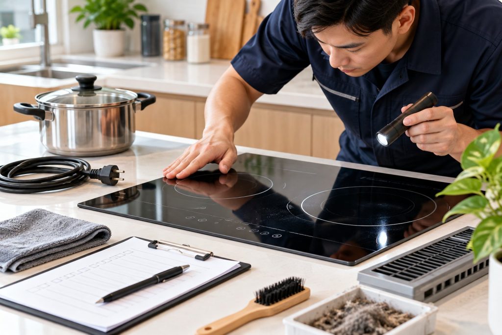 Bếp từ lâu ngày không dùng: Checklist trước khi bật