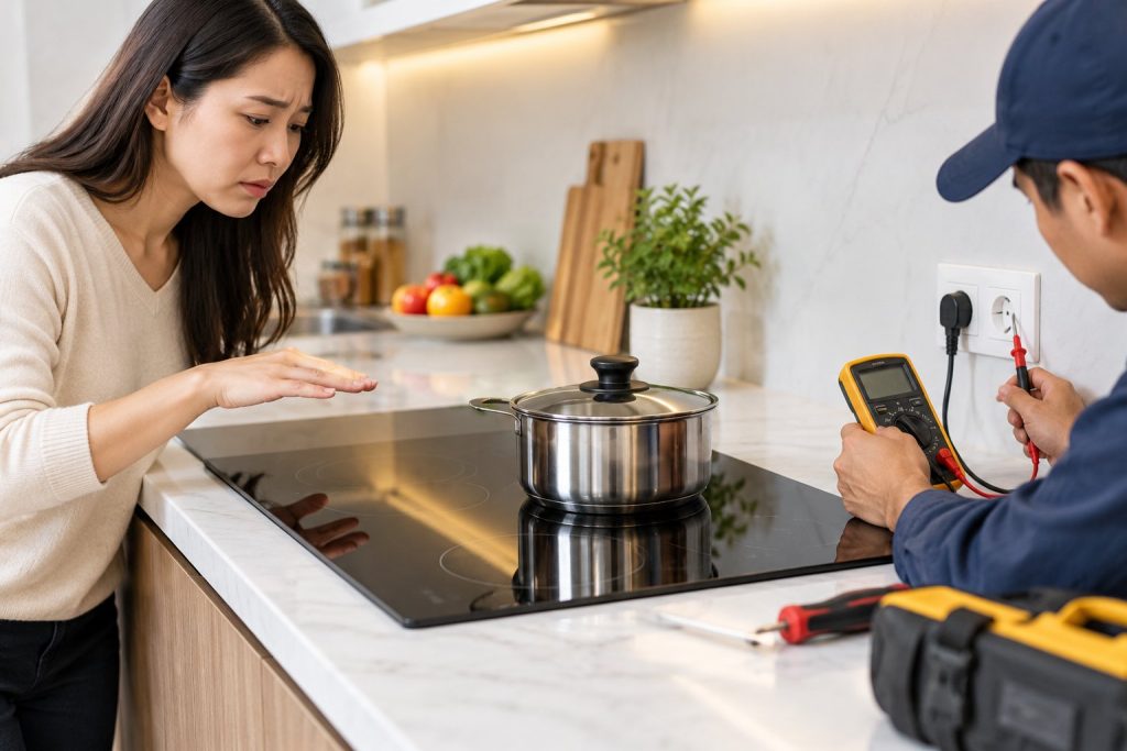 Bếp từ bị rò điện: Dấu hiệu và cách xử lý an toàn