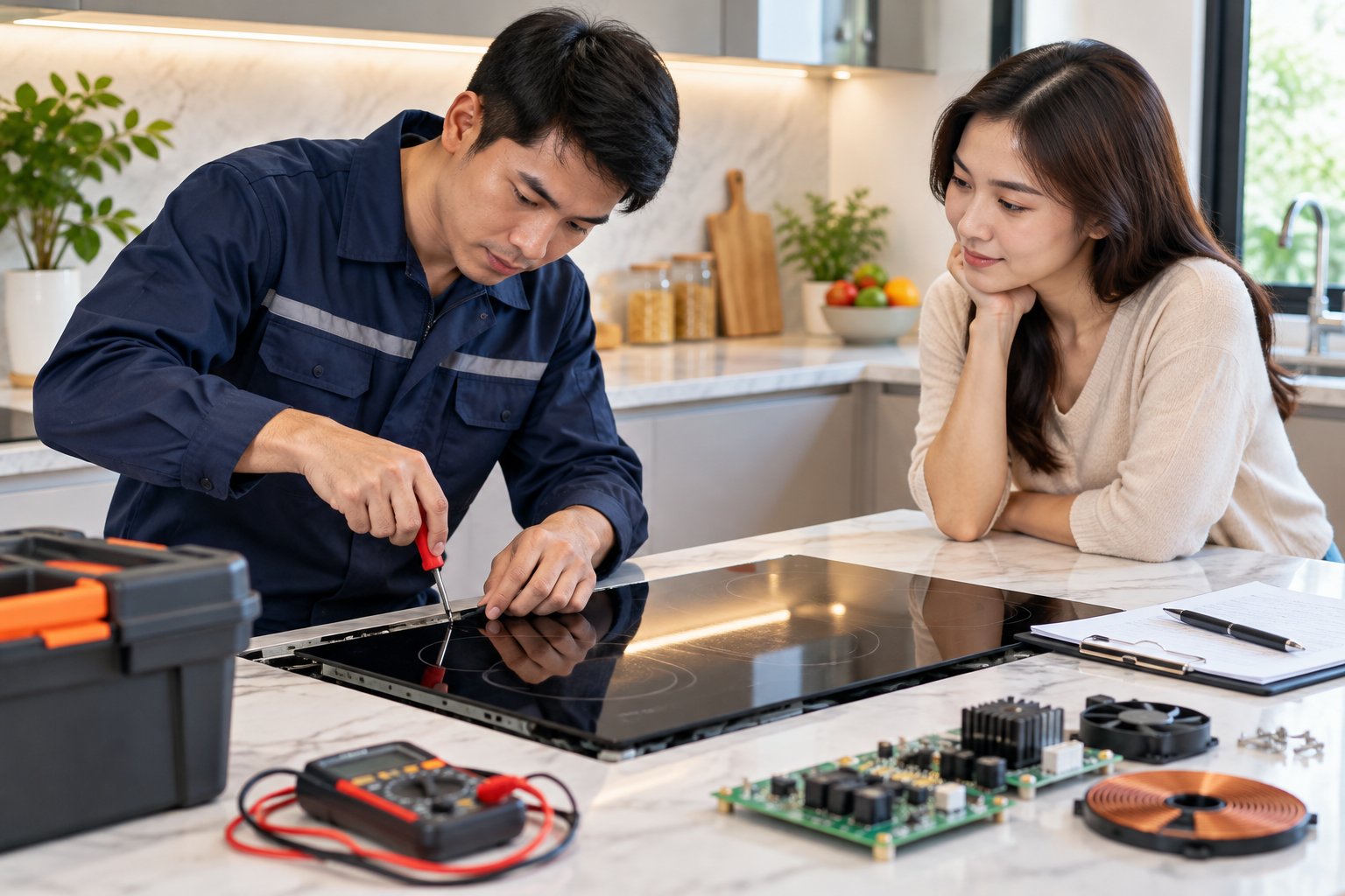 Chi phí sửa bếp từ tại nhà gồm những khoản nào? 1 Chi phí sửa bếp từ tại nhà gồm những khoản nào?