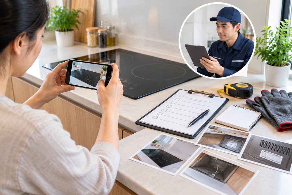 Chuẩn bị trước khi gọi thợ sửa bếp từ: Checklist