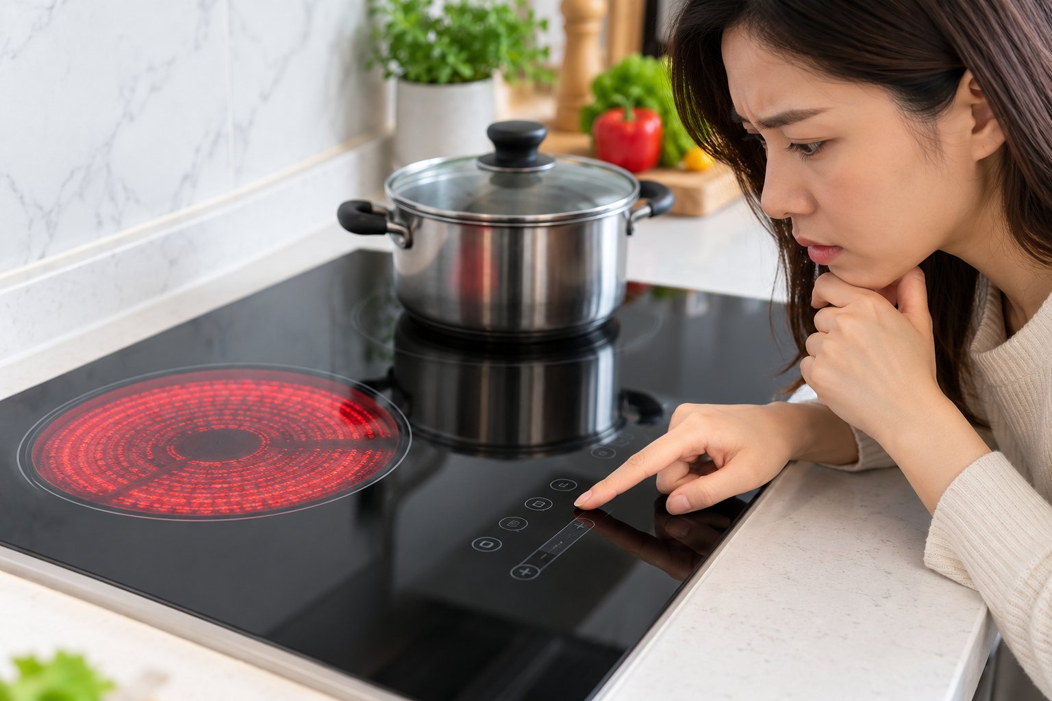 Bếp hồng ngoại không tăng giảm được nhiệt: Cách kiểm tra 1 Bếp hồng ngoại không tăng giảm được nhiệt: Cách kiểm tra