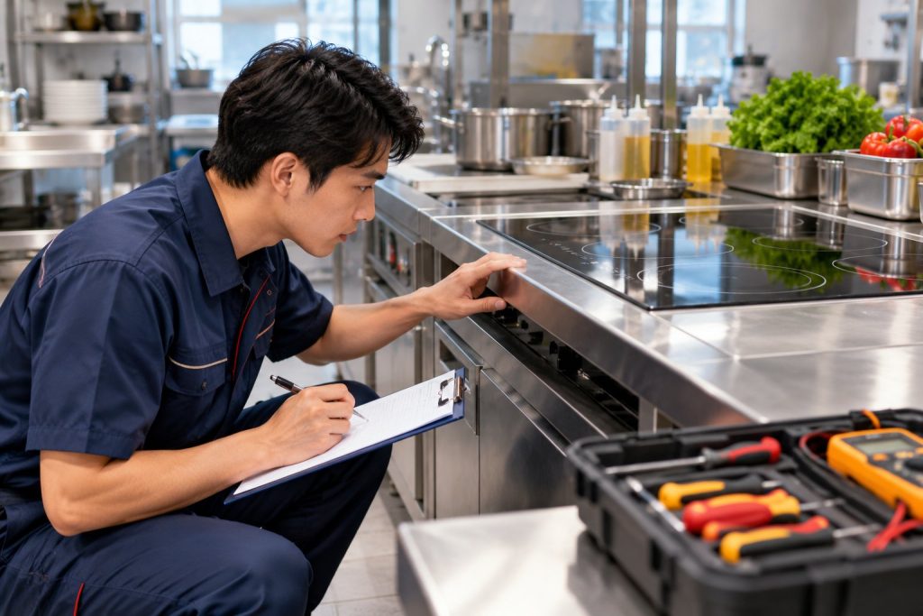 Sửa bếp từ nhà hàng: Checklist chẩn đoán nhanh