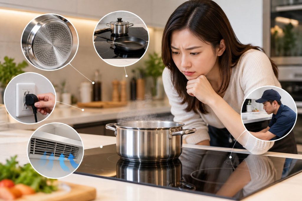 Bếp từ nóng chậm dù nhận nồi: Nguyên nhân và cách kiểm tra 4 Bếp từ nóng chậm dù nhận nồi: Nguyên nhân và cách kiểm tra
