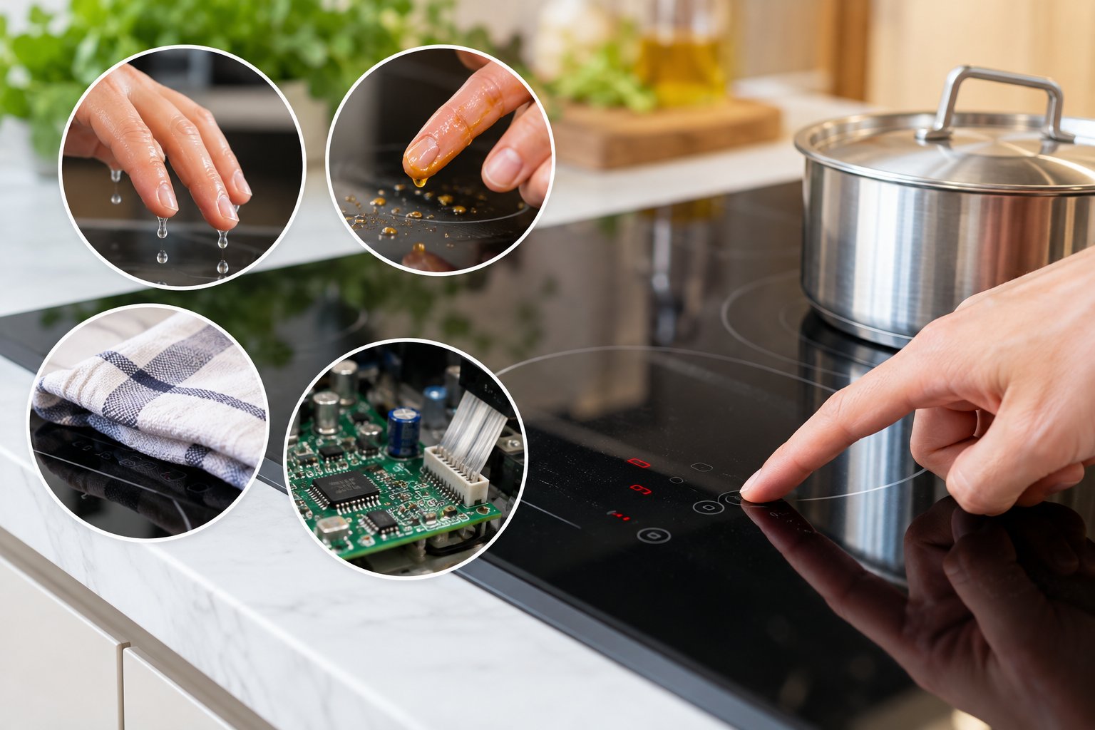 Nút cảm ứng bếp từ lúc nhận lúc không: Cách xử lý 3 Ảnh minh hoạ: Nút cảm ứng bếp từ lúc nhận lúc không: Cách xử lý