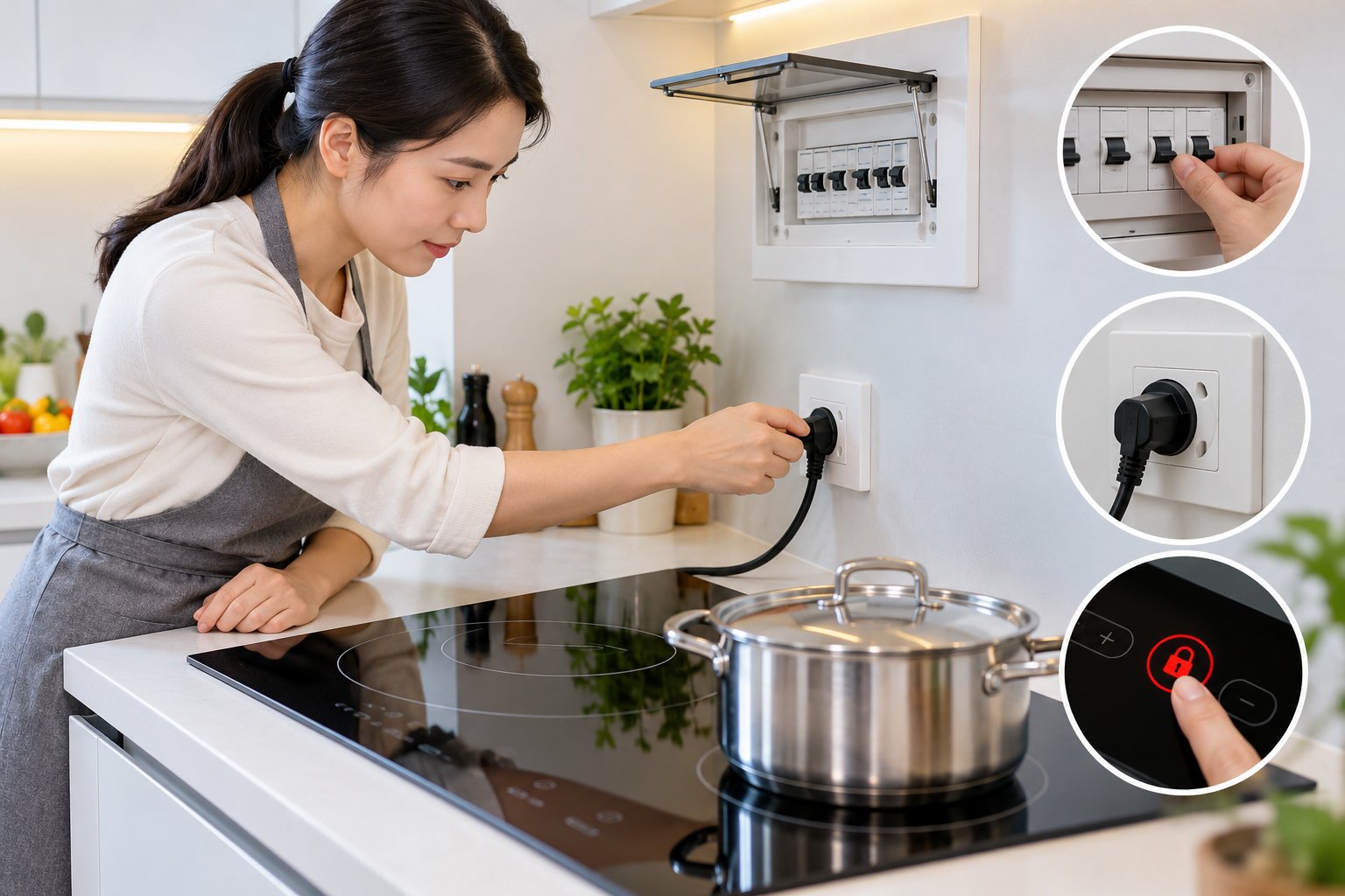 Bếp từ 1 bên không vào điện: Cách kiểm tra an toàn 2 Ảnh minh hoạ: Bếp từ 1 bên không vào điện: Cách kiểm tra an toàn
