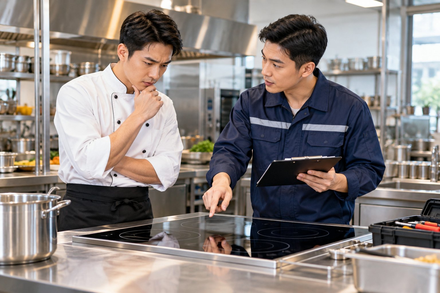 Sửa bếp từ nhà hàng: Checklist chẩn đoán nhanh 3 Ảnh minh hoạ: Sửa bếp từ nhà hàng: Checklist chẩn đoán nhanh