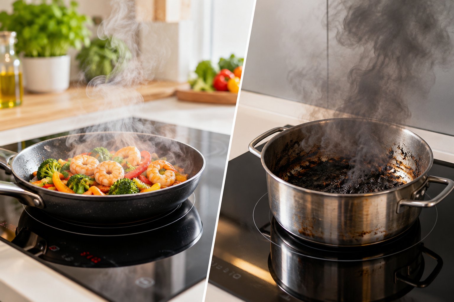 Bếp từ có mùi khét: Ngắt điện và xử lý an toàn 2 Ảnh minh hoạ: Bếp từ có mùi khét: Ngắt điện và xử lý an toàn
