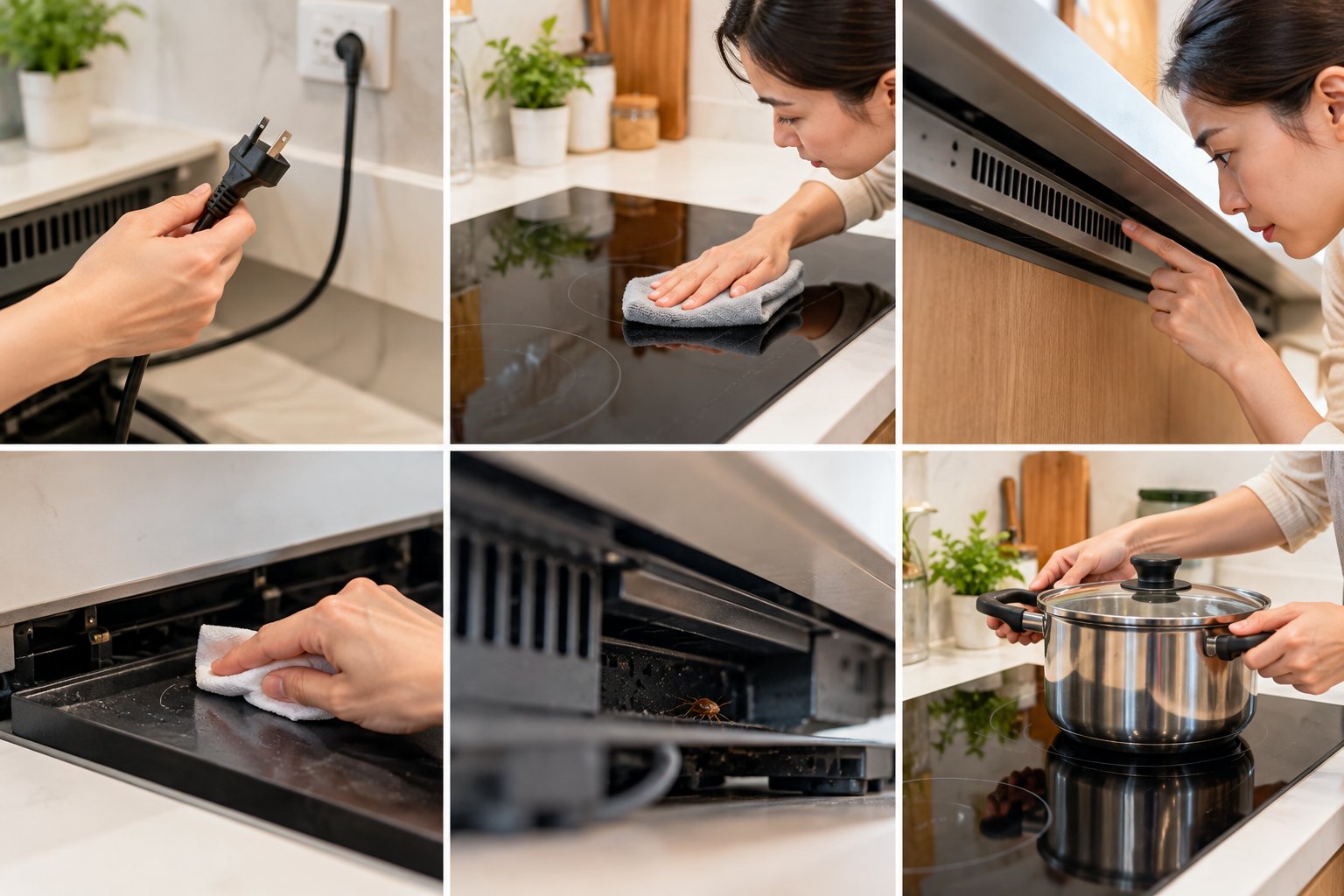 Bếp từ lâu ngày không dùng: Checklist trước khi bật 3 Ảnh minh hoạ: Bếp từ lâu ngày không dùng: Checklist trước khi bật