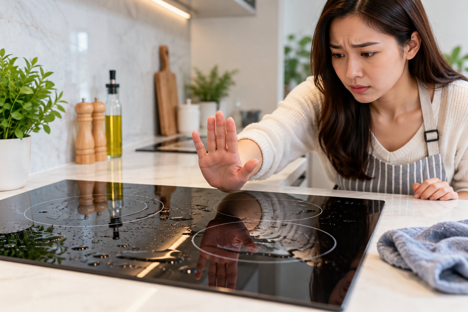 Nước tràn vào bếp từ: Ngắt điện và xử lý an toàn 3 Ảnh minh hoạ: Nước tràn vào bếp từ: Ngắt điện và xử lý an toàn