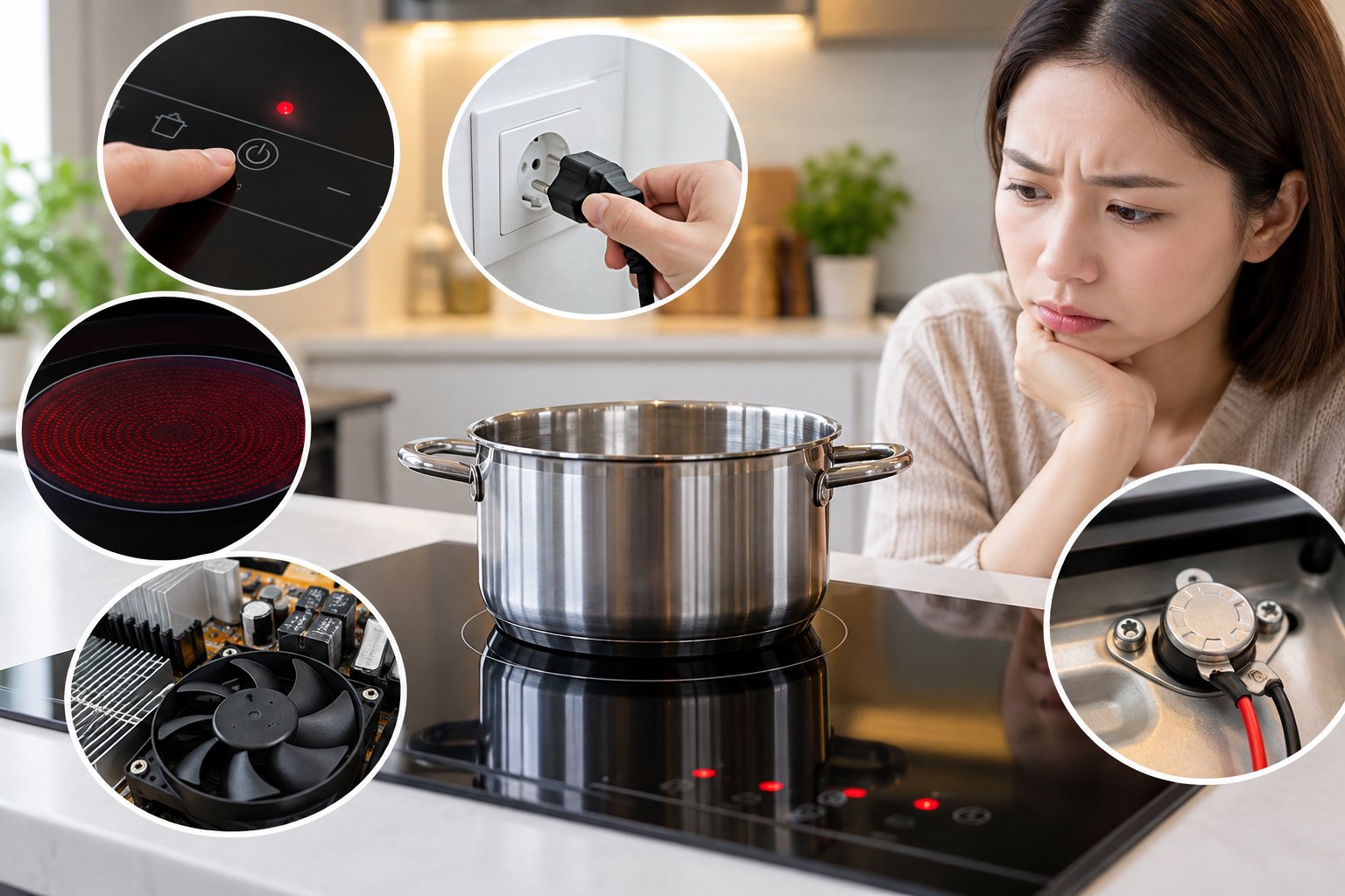 Bếp hồng ngoại bật nhưng không nóng: Cách kiểm tra 3 Ảnh minh hoạ: Bếp hồng ngoại bật nhưng không nóng: Cách kiểm tra