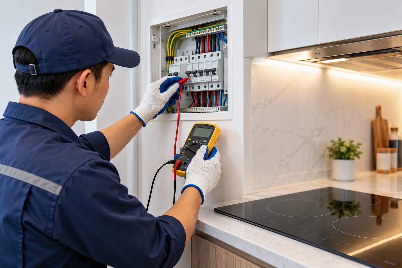 Bếp từ cần dây điện và aptomat thế nào? 4 Ảnh minh hoạ: Bếp từ cần dây điện và aptomat thế nào?