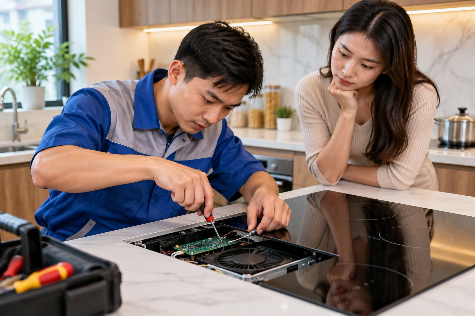 Nút cảm ứng bếp từ lúc nhận lúc không: Cách xử lý 4 Ảnh minh hoạ: Nút cảm ứng bếp từ lúc nhận lúc không: Cách xử lý