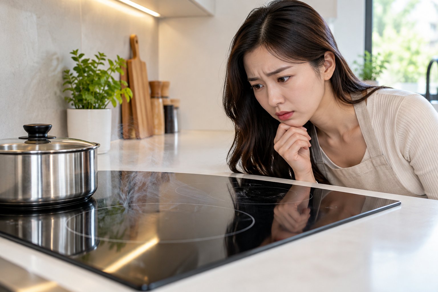 Bếp từ có mùi khét: Ngắt điện và xử lý an toàn 3 Ảnh minh hoạ: Bếp từ có mùi khét: Ngắt điện và xử lý an toàn