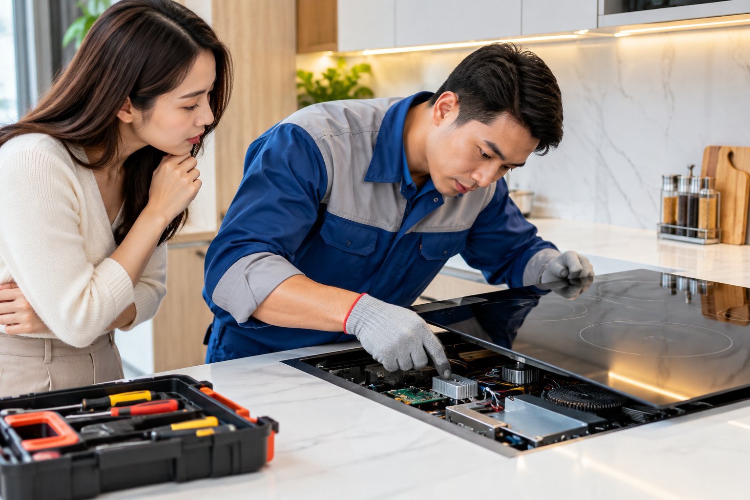 Nước tràn vào bếp từ: Ngắt điện và xử lý an toàn 4 Ảnh minh hoạ: Nước tràn vào bếp từ: Ngắt điện và xử lý an toàn