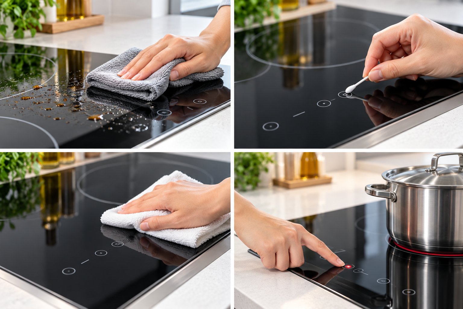 Nút cảm ứng bếp từ lúc nhận lúc không: Cách xử lý 2 Ảnh minh hoạ: Nút cảm ứng bếp từ lúc nhận lúc không: Cách xử lý