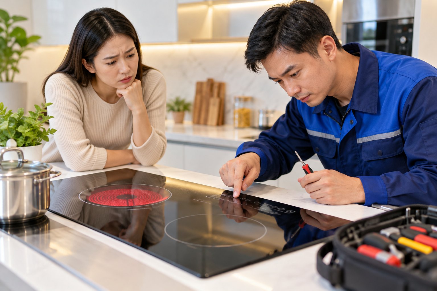Bếp hồng ngoại không tăng giảm được nhiệt: Cách kiểm tra 3 Ảnh minh hoạ: Bếp hồng ngoại không tăng giảm được nhiệt: Cách kiểm tra