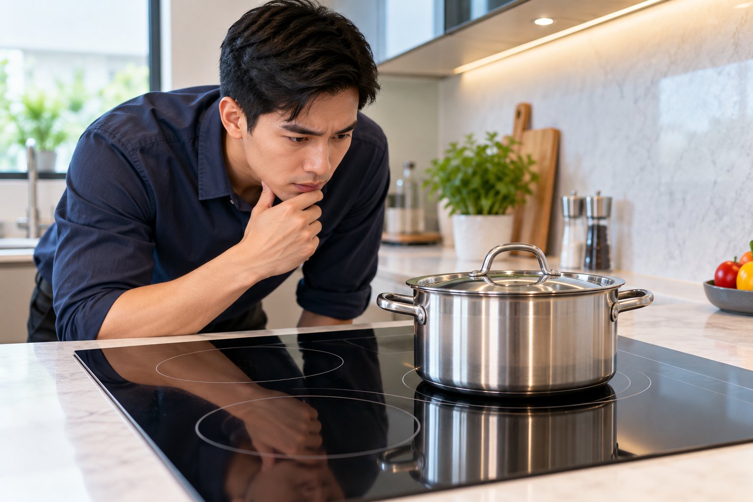Bếp từ chỉ nóng ở giữa đáy nồi: Cách kiểm tra 3 Ảnh minh hoạ: Bếp từ chỉ nóng ở giữa đáy nồi: Cách kiểm tra